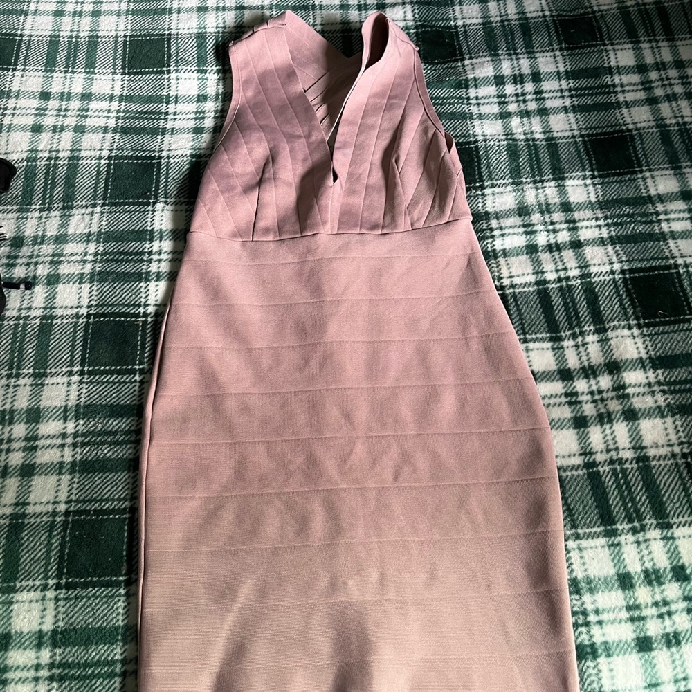 Elegant Sleeveless Pink Dress